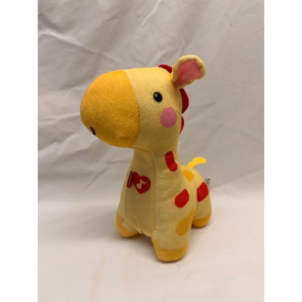 Fisher-Price Soothe & Glow Giraffe Plush Musical Toy Yellow 9 Inch WORKS